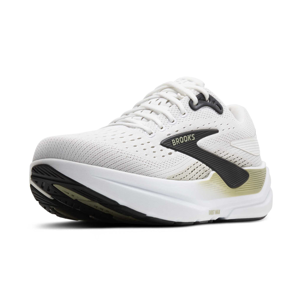 Brooks Ghost Max 3 chaussures de course à pied homme pointe - Bright White / Tea / Black