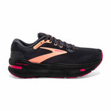 Brooks Ghost Max chaussures de course à pied pour femme - Black/Papaya/Raspberry