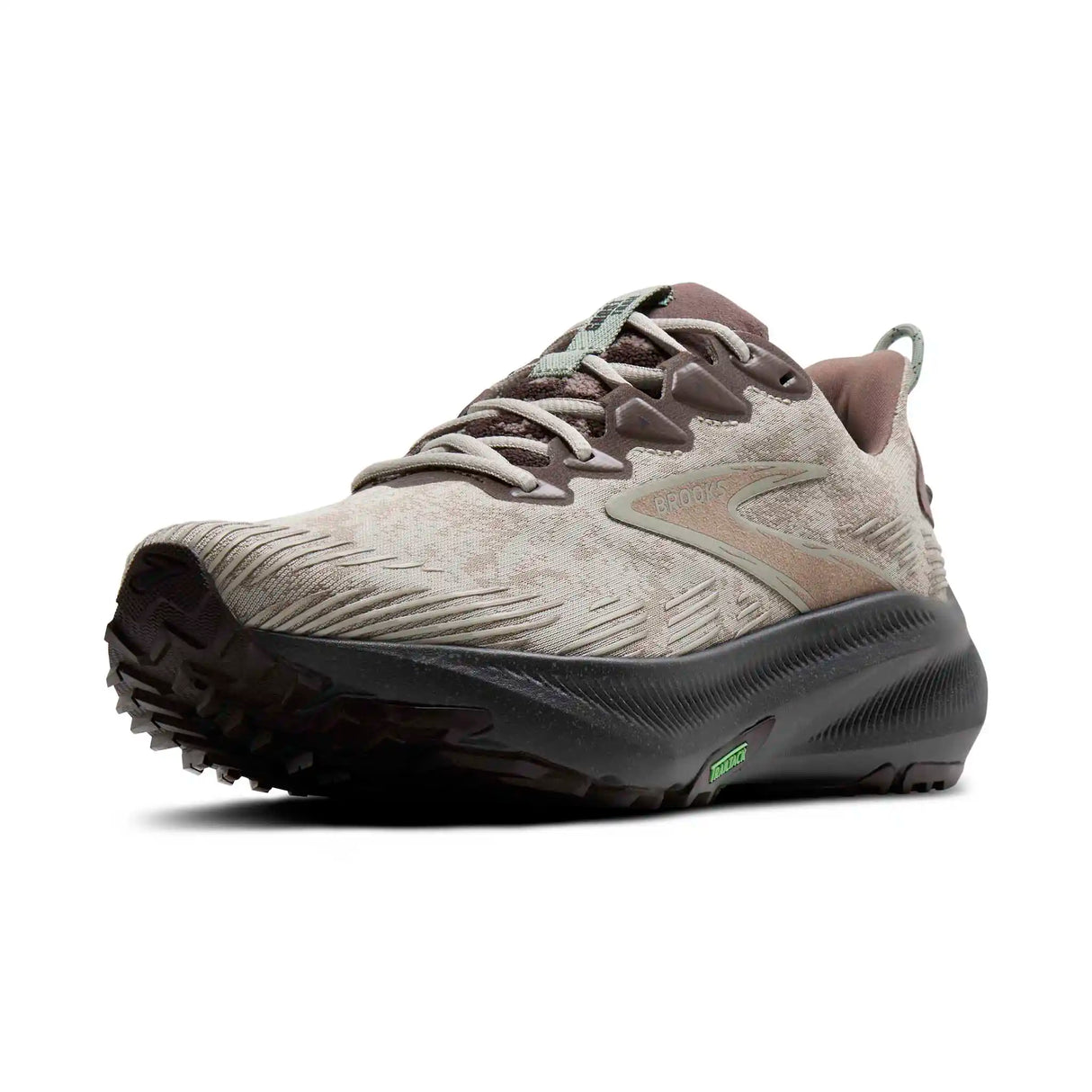 Brooks Ghost Trail chaussures de course à pied en sentier pour homme- Ganache / Coffee / Green