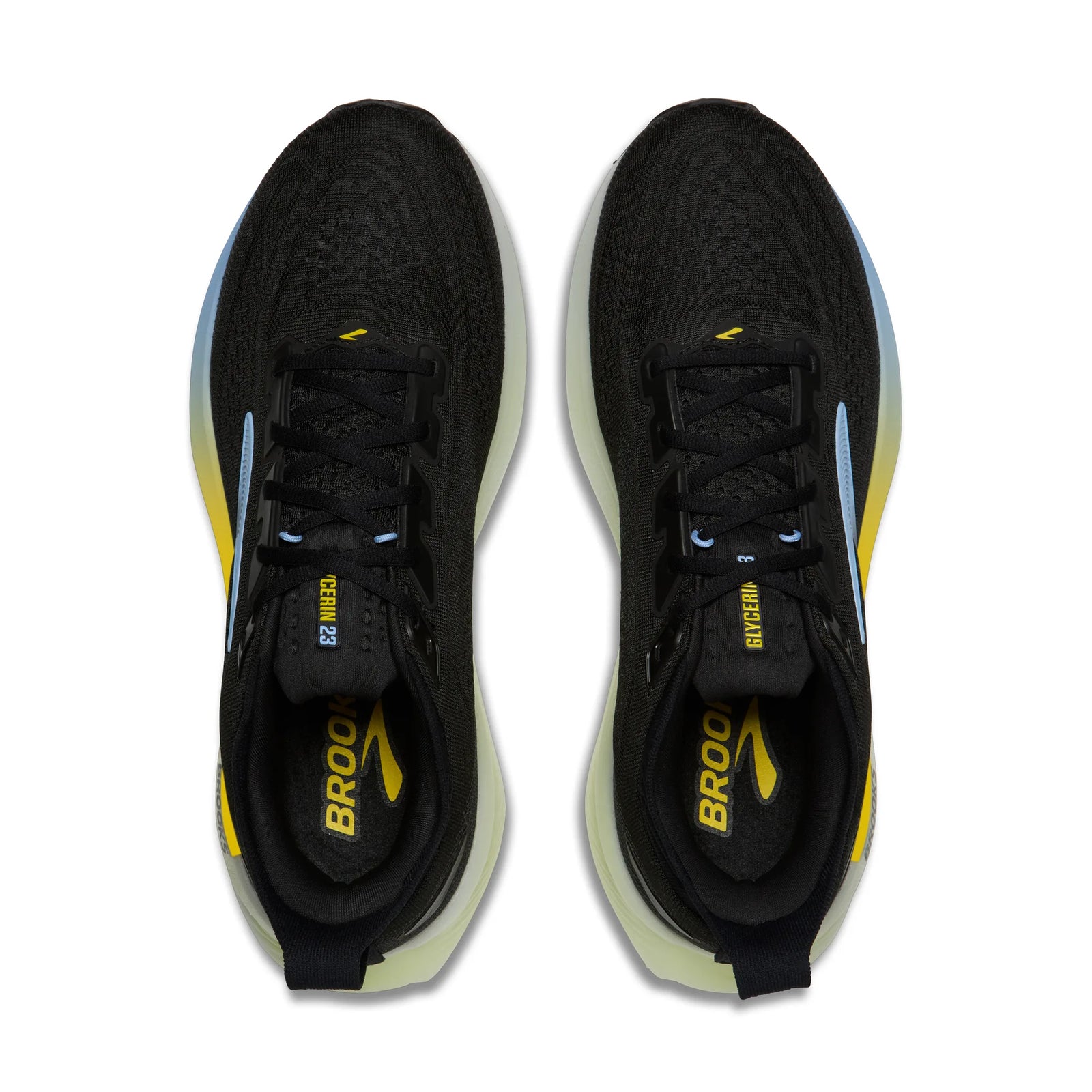 Brooks Glycerin 23 Men's Running Shoes - Black / Cyber Yellow / Nightlife