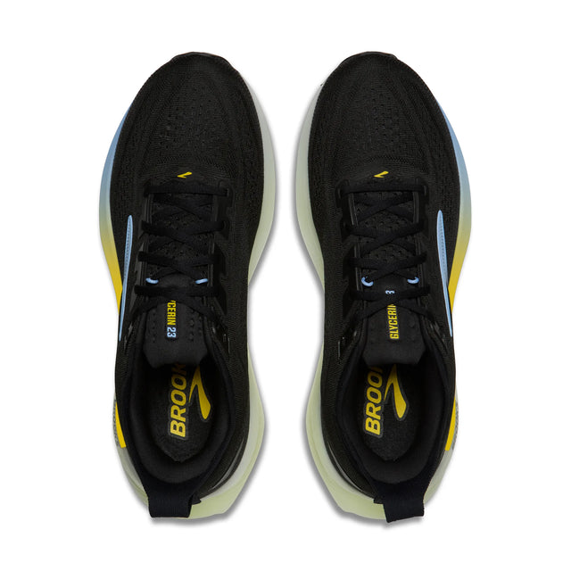 Brooks Glycerin 23 Men's Running Shoes - Black / Cyber Yellow / Nightlife
