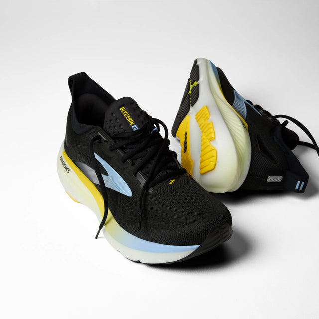 Brooks Glycerin 23 Men's Running Shoes - Black / Cyber Yellow / Nightlife