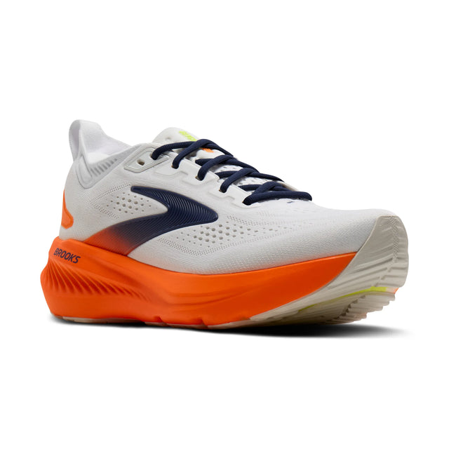 Brooks Glycerin 23 Men's Running Shoes - White / Navy / Orange
