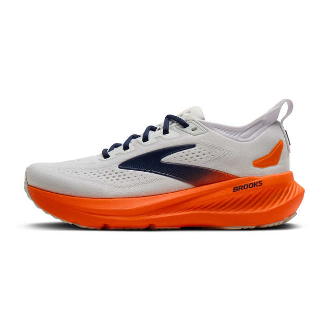 Brooks Glycerin 23 Men's Running Shoes - White / Navy / Orange