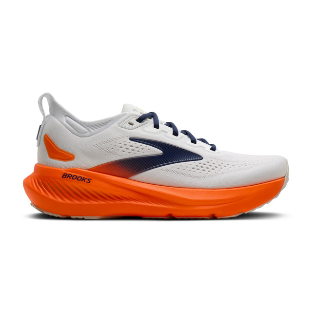 Brooks Glycerin 23 Men's Running Shoes - White / Navy / Orange