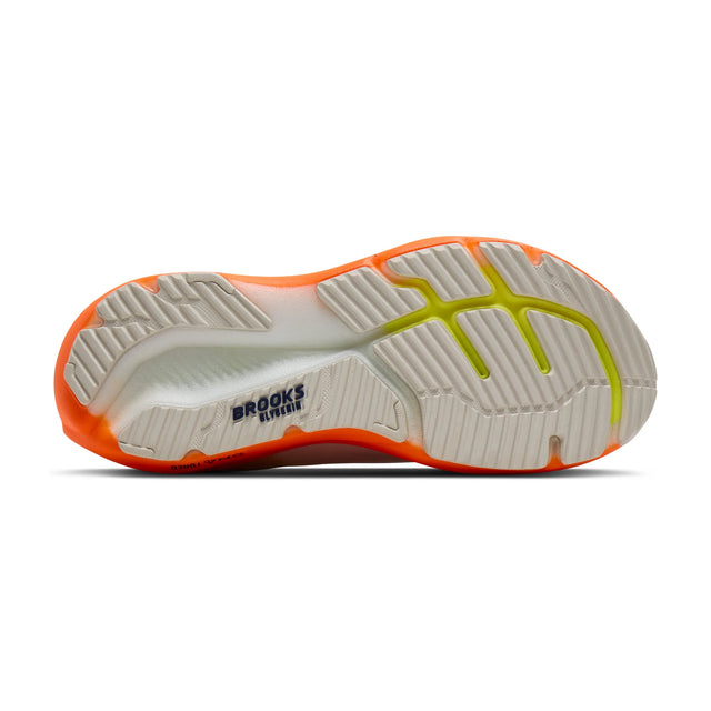Brooks Glycerin 23 Men's Running Shoes - White / Navy / Orange