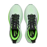 Brooks Glycerin 23 chaussures de course homme - White / Phantom / Green Gecko