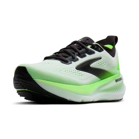 Brooks Glycerin 23 chaussures de course homme - White / Phantom / Green Gecko