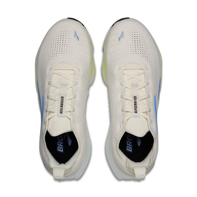 Brooks Glycerin Flex chaussures de course à pied homme - White / Cyber Yellow / Nightlife