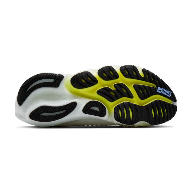 Brooks Glycerin Flex chaussures de course à pied homme - White / Cyber Yellow / Nightlife