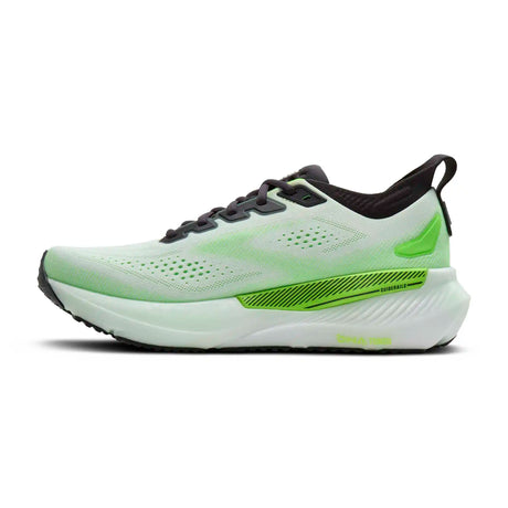 Brooks Glycerin GTS 23 chaussures de course homme - White / Phantom / Green Gecko