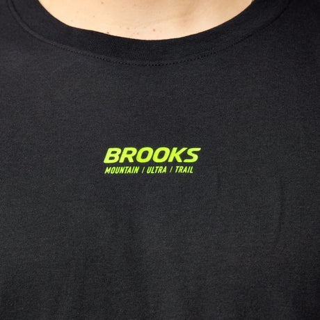 Brooks Graphic t-shirt homme - Noir / Sun Glare