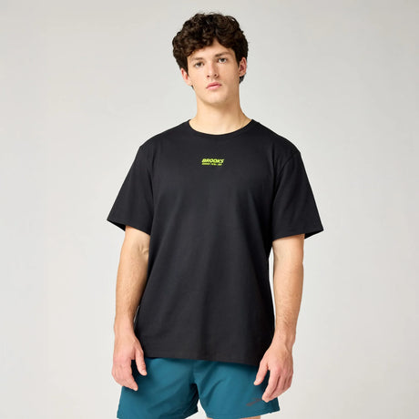 Brooks Graphic t-shirt homme - Noir / Sun Glare