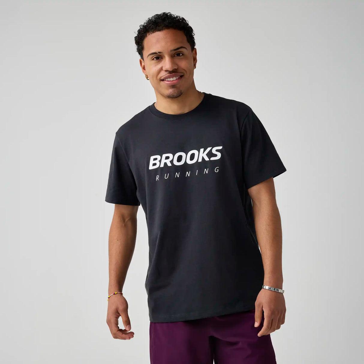 Brooks Graphic t-shirt homme - Noir / Blanc