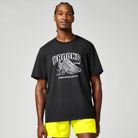Brooks Graphic t-shirt homme - Noir / XC Shoe