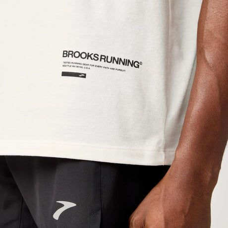 Brooks Graphic t-shirt homme - Bone / Noir