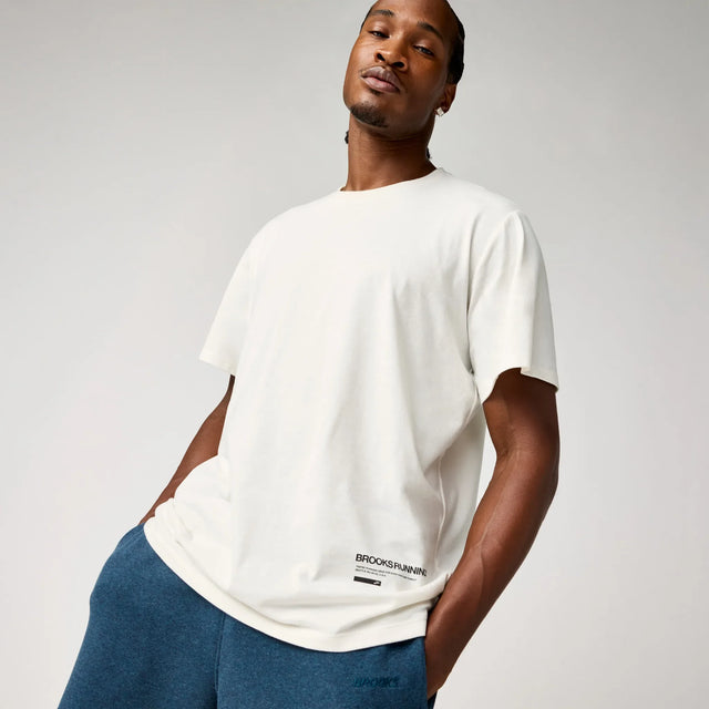 Brooks Graphic t-shirt homme - Bone / Noir