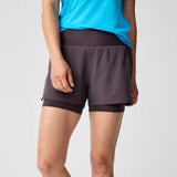 Brooks High Point short de course à pied 3 po 2-en-1 2.0  - Dk Russet