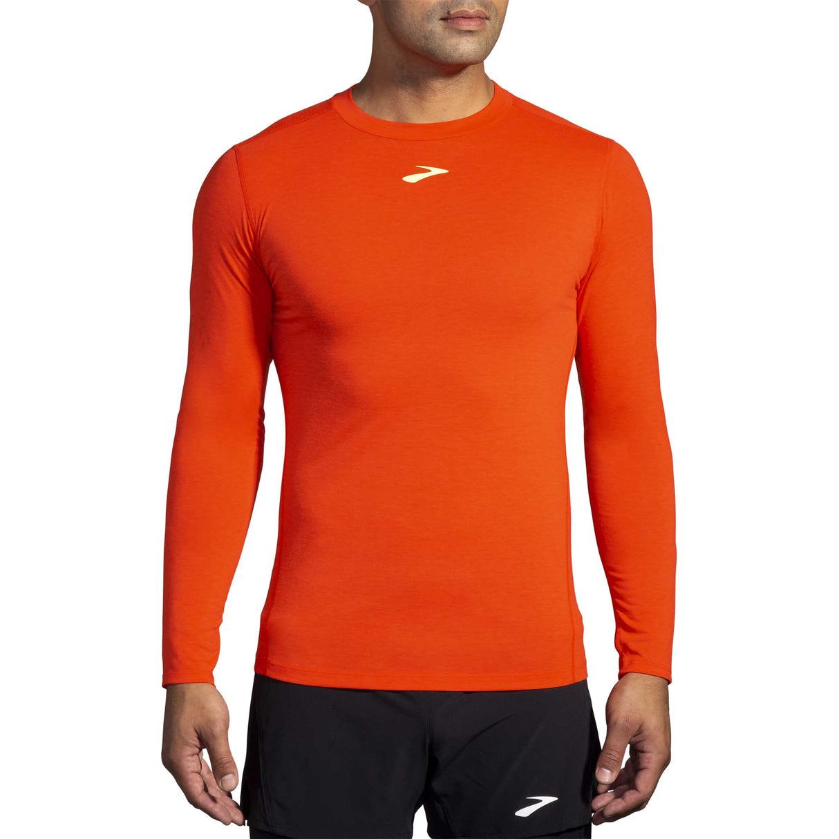 Brooks High Point Long Sleeve t-shirt de course à manches longues homme - Cherry Tomato