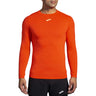 Brooks High Point Long Sleeve t-shirt de course à manches longues homme - Cherry Tomato