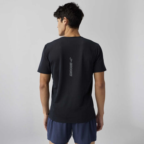 Brooks High Point Short Sleeve 2.0 T-Shirt de course à pied pour homme dos - Black