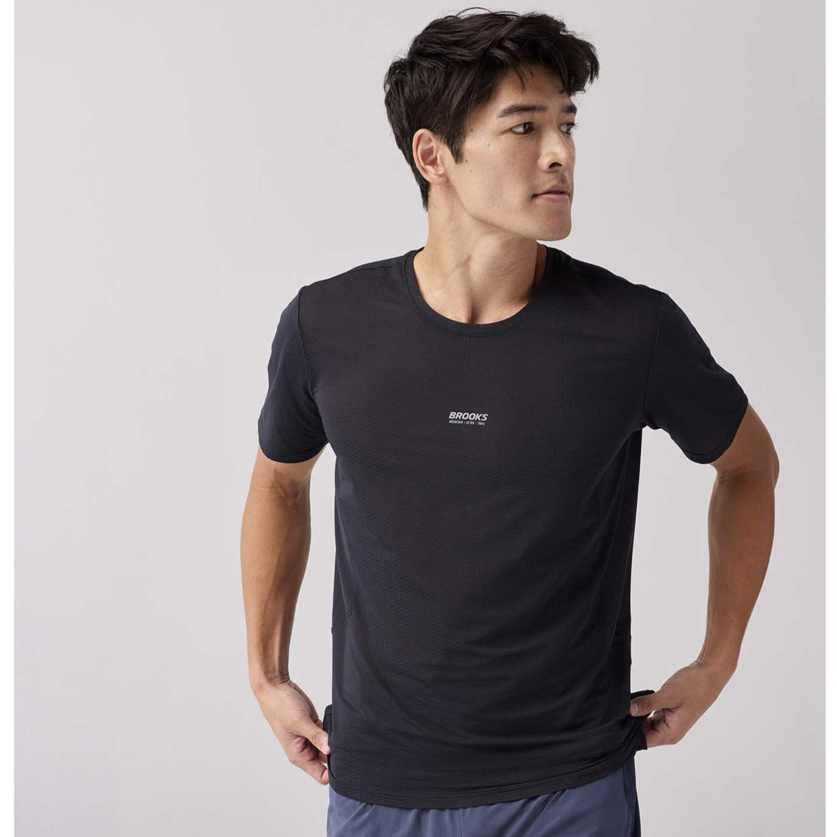 Brooks High Point Short Sleeve 2.0 T-Shirt de course à pied pour homme - Black