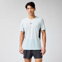 Brooks High Point Short Sleeve 2.0 T-Shirt de course à pied pour homme - Stride Blue / Dk Russet