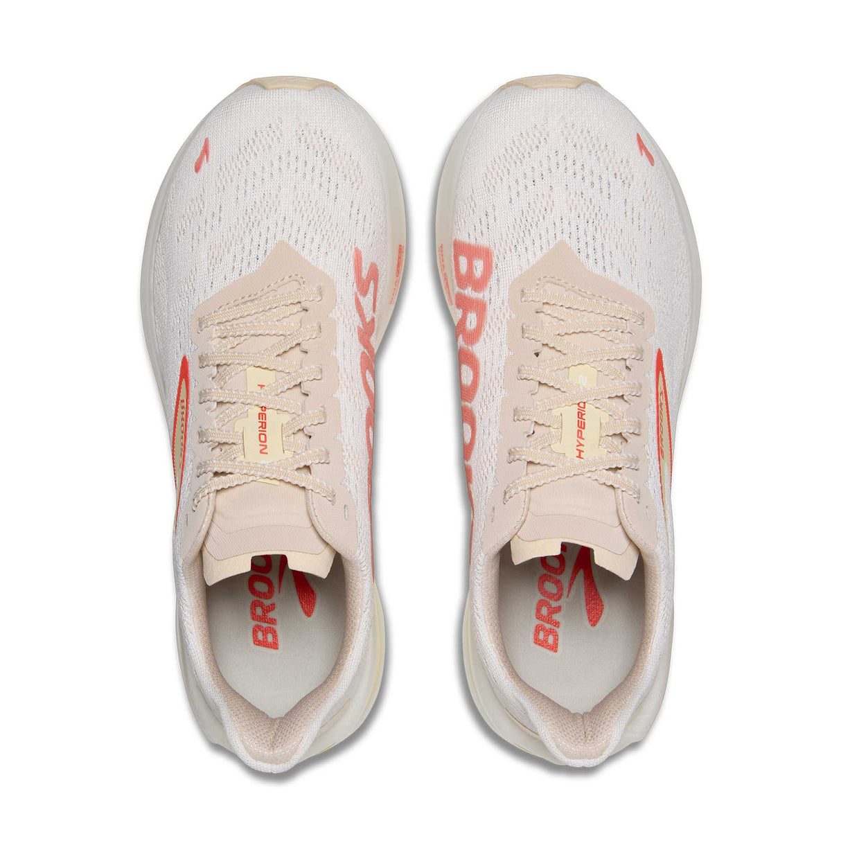 Brooks Hyperion 2 souliers de course à pied femme empeigne - White / Peach / Coral