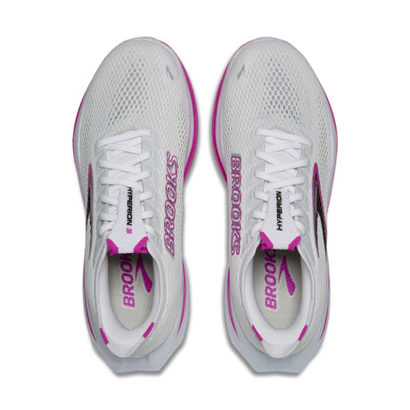Brooks Hyperion 3 chaussures de course à pied femme - White / Luminary / Cyber Pink