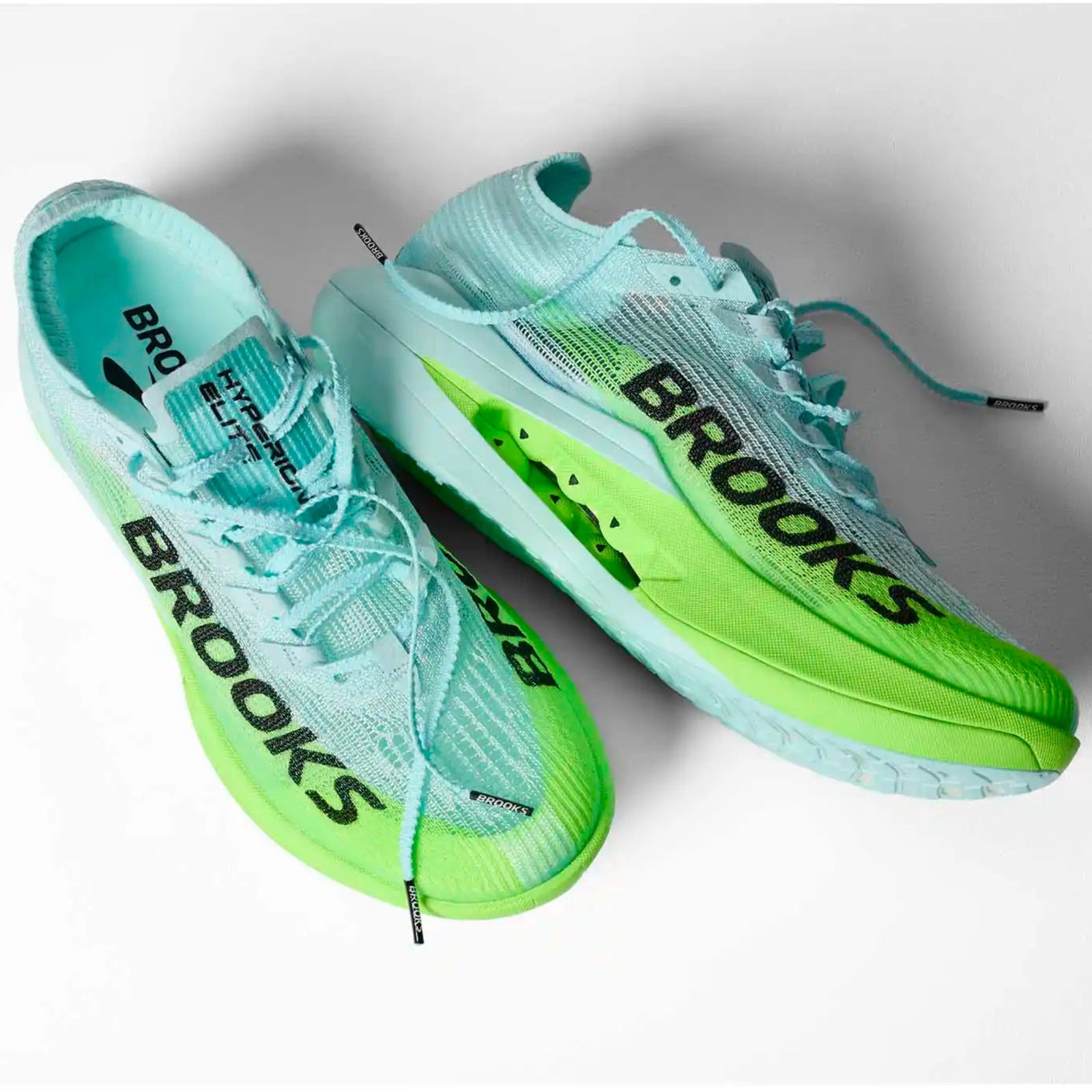 Brooks Hyperion Elite 5 chaussures de course à pied unisexes - Limpet / Black / Green Gecko