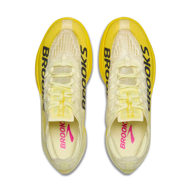 Brooks Hyperion Elite 5 chaussures de course à pied unisexes - Luminary / Yellow / Grey