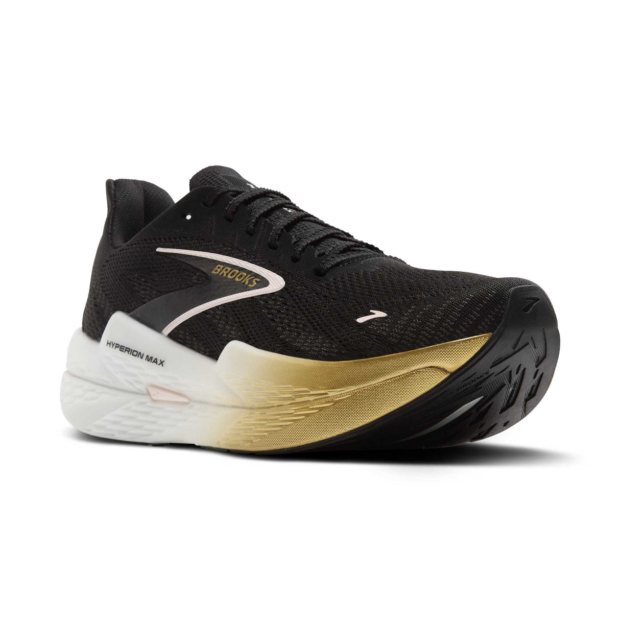 Brooks Hyperion Max 2 souliers de course à pied homme pointe - Black / Gold / Pink