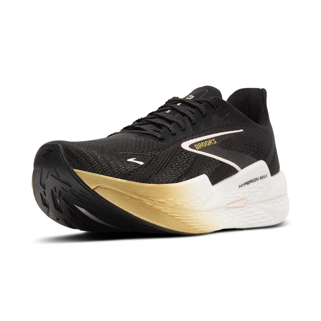 Brooks Hyperion Max 2 souliers de course à pied homme pointe - Black / Gold / Pink