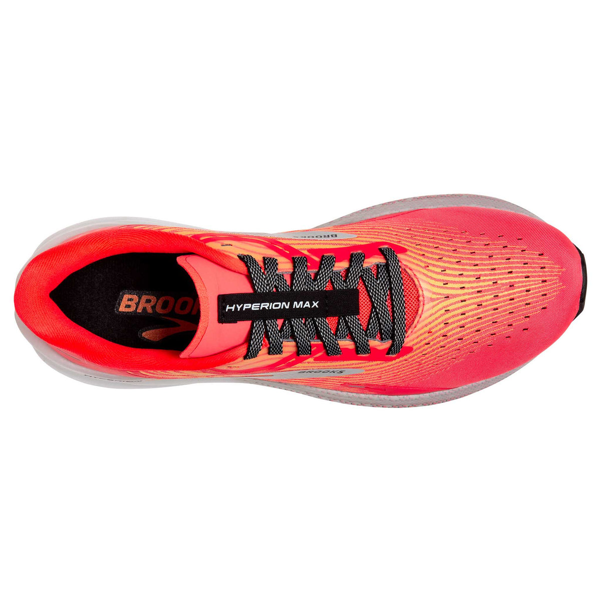 Brooks Hyperion Max chaussures de course femme empeigne -Fiery Coral / Orange Pop / Blue