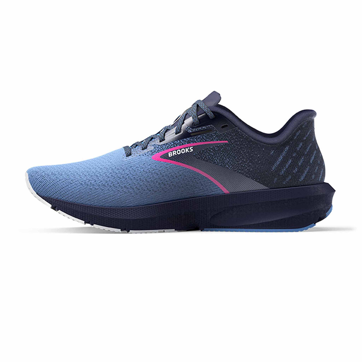 Brooks Launch 10 chaussures de course à pied pour femme - Peacoat / Marina Blue / Pink Glo