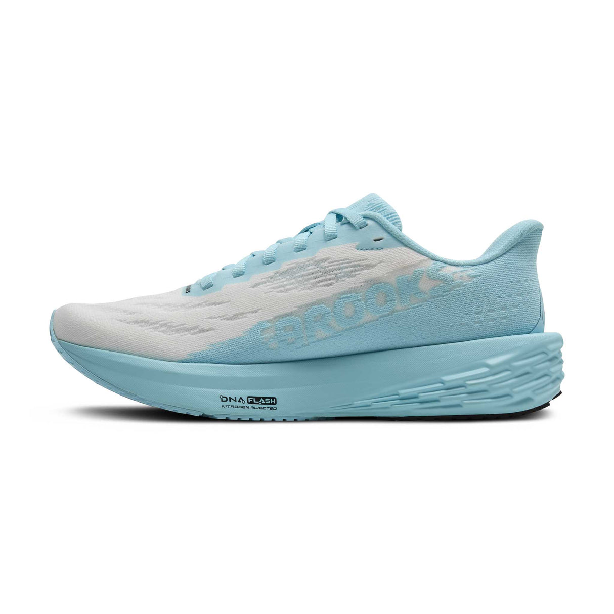 Brooks Launch 11 chaussures de course femme lateral - White / Atomizer / Pink Clay