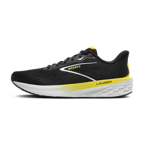 Brooks Launch 12 chaussures de course à pied homme - Black / Cyber Yellow / Oyster