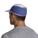 Brooks Lightweight Packable Hat casquette de course à pied dos-Lite Slate/ Aegean / Bright Purple