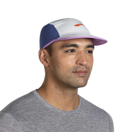 Brooks Lightweight Packable Hat casquette de course à pied face-Lite Slate/ Aegean / Bright Purple