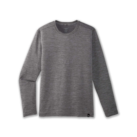 Brooks Luxe chandail de course à manches longues homme - Heather Charcoal