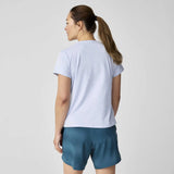 Brooks Luxe T-shirt de course à pied à manches courtes pour femme - Heather Halogen Blue
