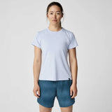 Brooks Luxe T-shirt de course à pied à manches courtes pour femme - Heather Halogen Blue