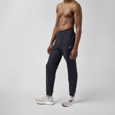 Brooks Momentum Thermal pantalon de course à pied pour homme face - Noir