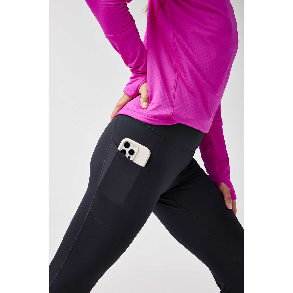 Brooks Momentum Thermal collant de course à pied 2.0 femme latéral - Noir / Speed Logo