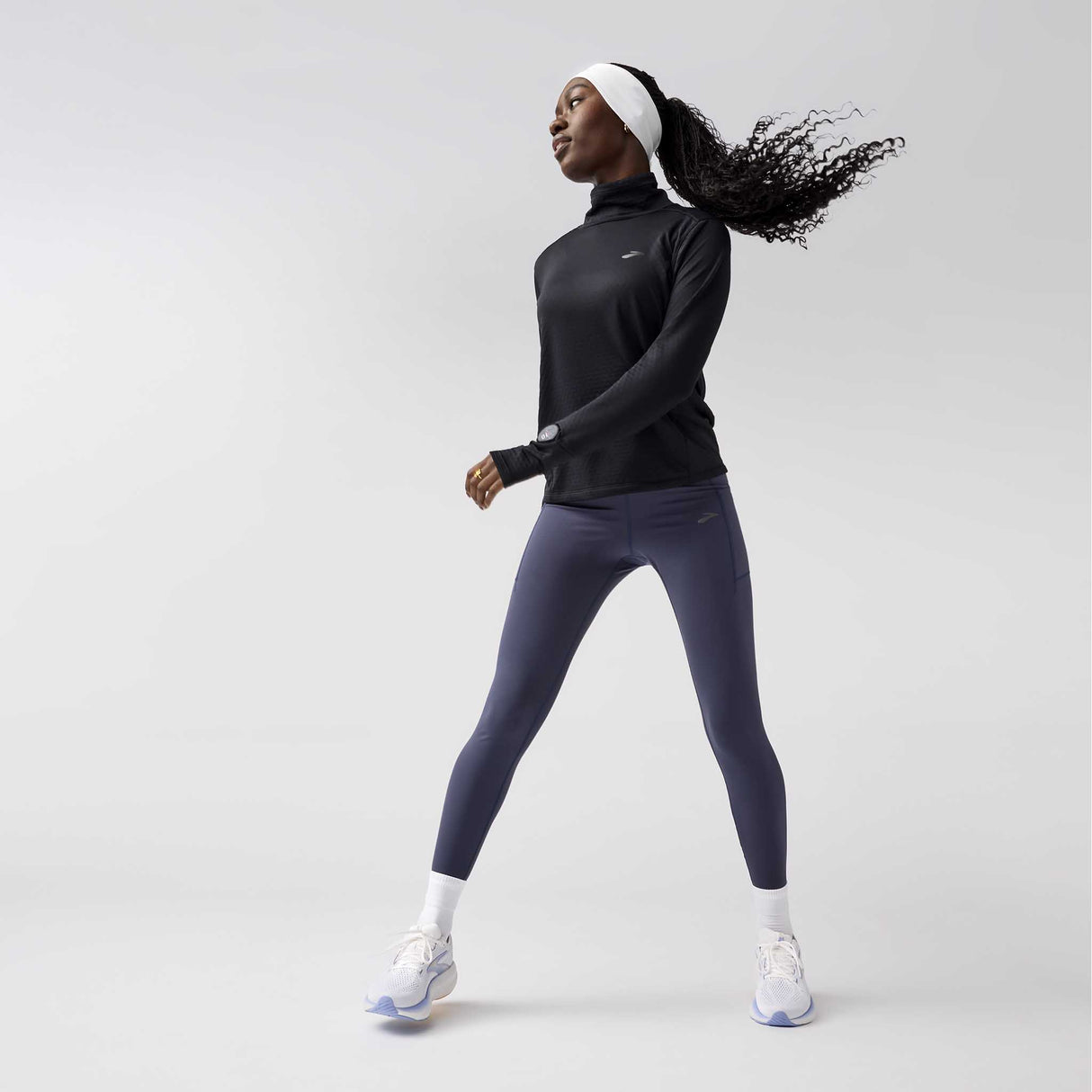 Brooks Momentum Thermal collant de course à pied 2.0 femme action - Dk Nightshadow / Speed Logo