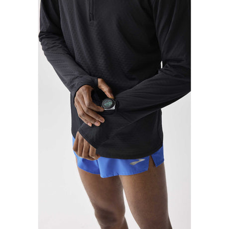 Brooks Notch Thermal Hoodie 3.0 chandail de course à pied homme manche - Noir