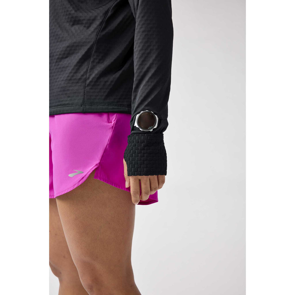 Brooks Notch Thermal Hoodie 3.0 chandail de course à pied femme manche - Noir