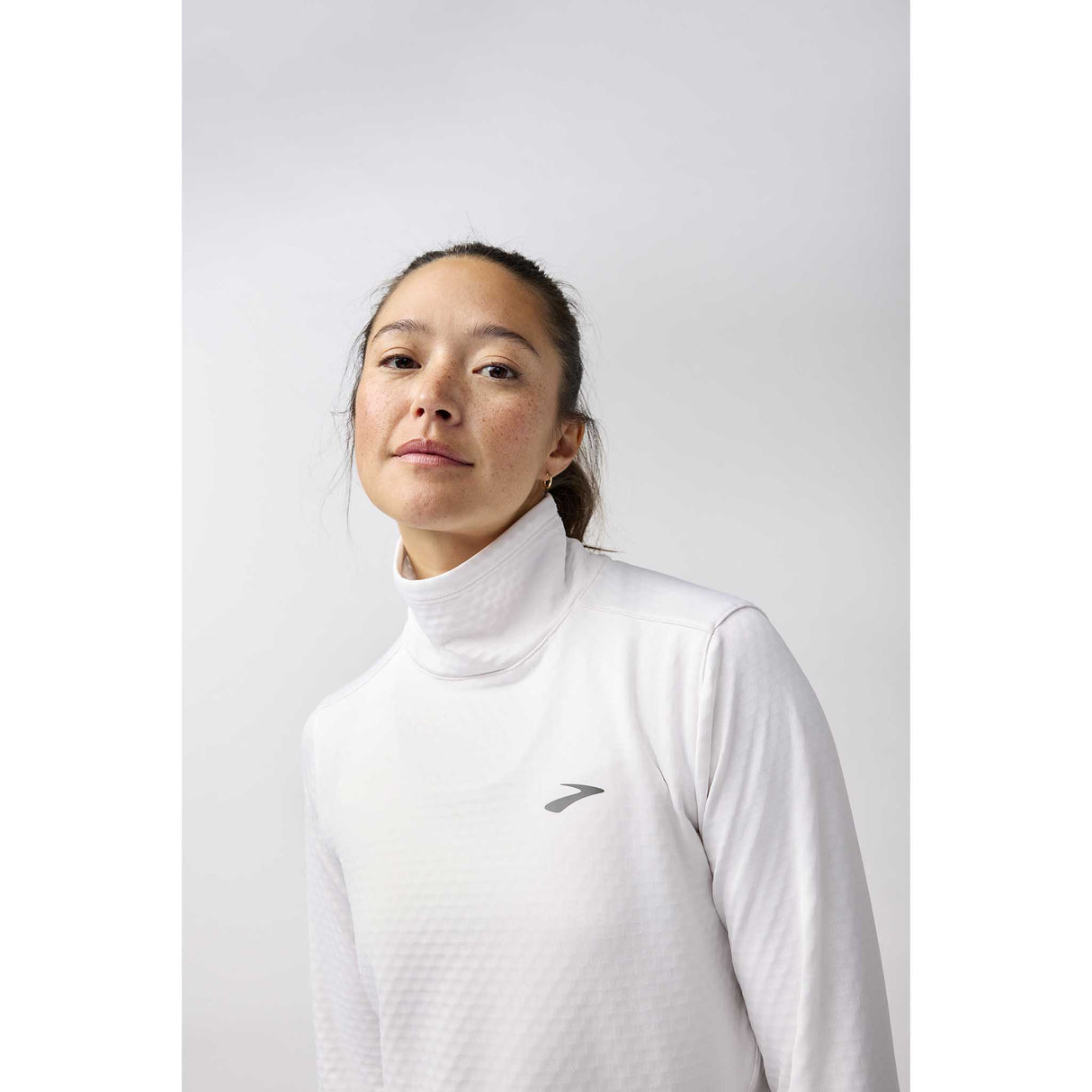 Brooks Notch Thermal 3.0 chandail de course à manches longues femme - Blanc