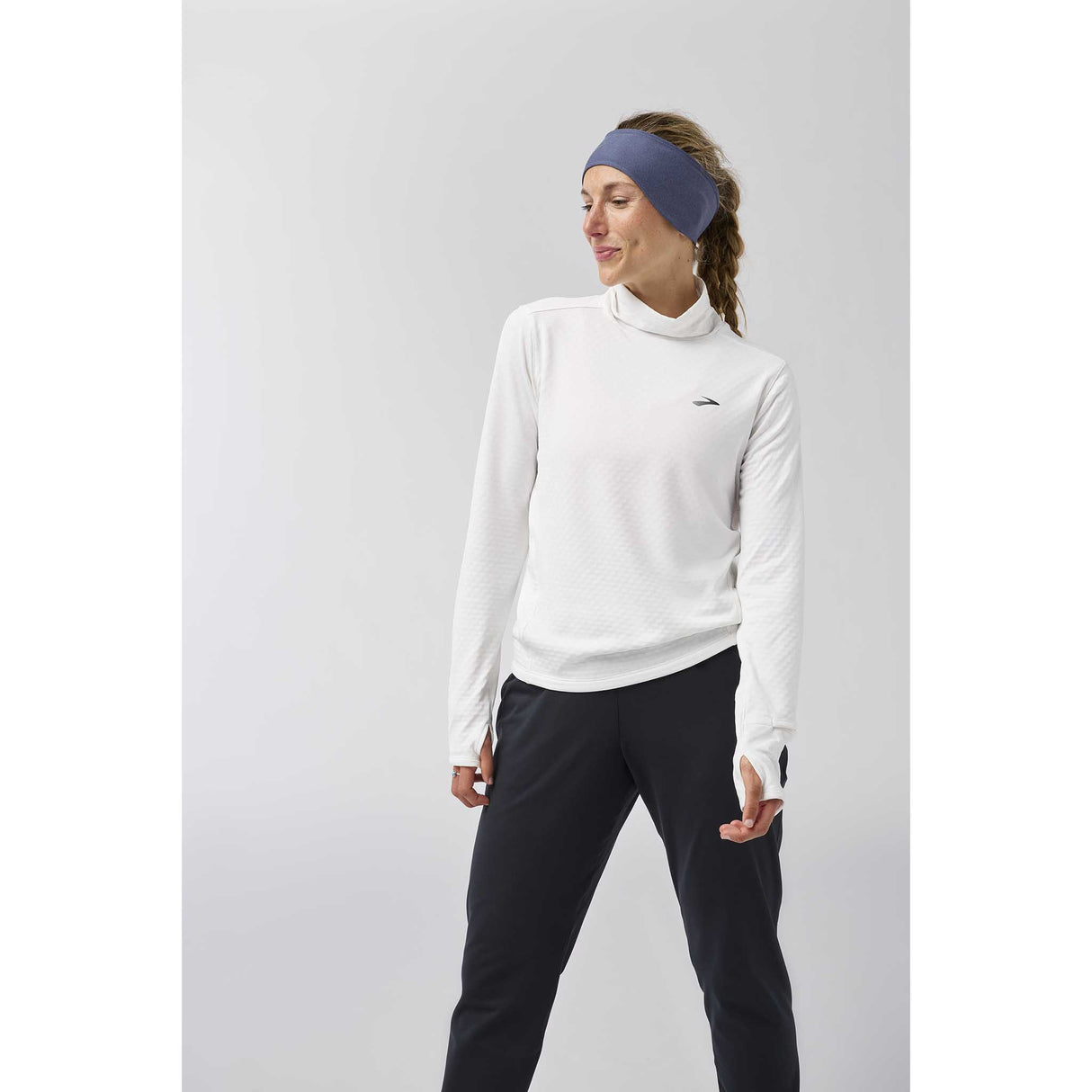 Brooks Notch Thermal 3.0 chandail de course à manches longues femme - Blanc