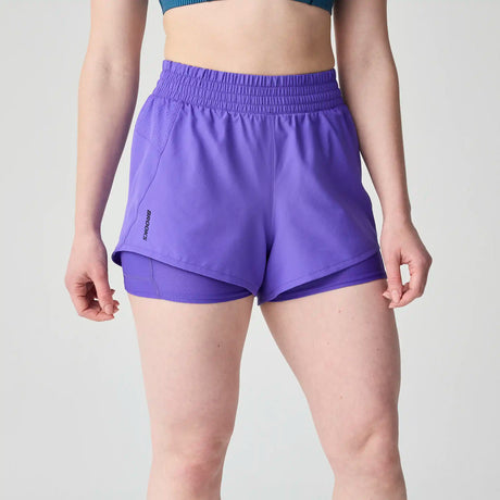 Brooks Dash short de course à pied 3 po 2-en-1 pour femme - Violet